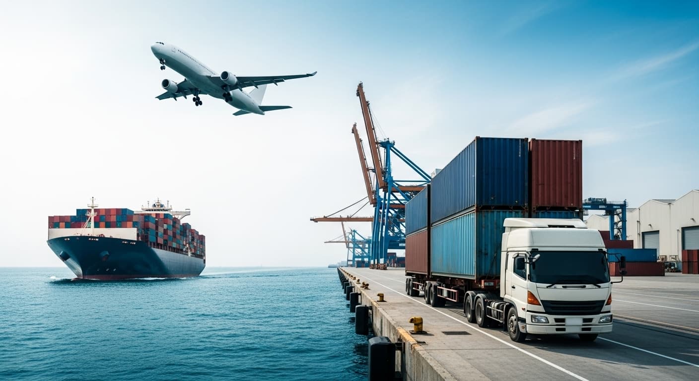 Cargo ship with containers